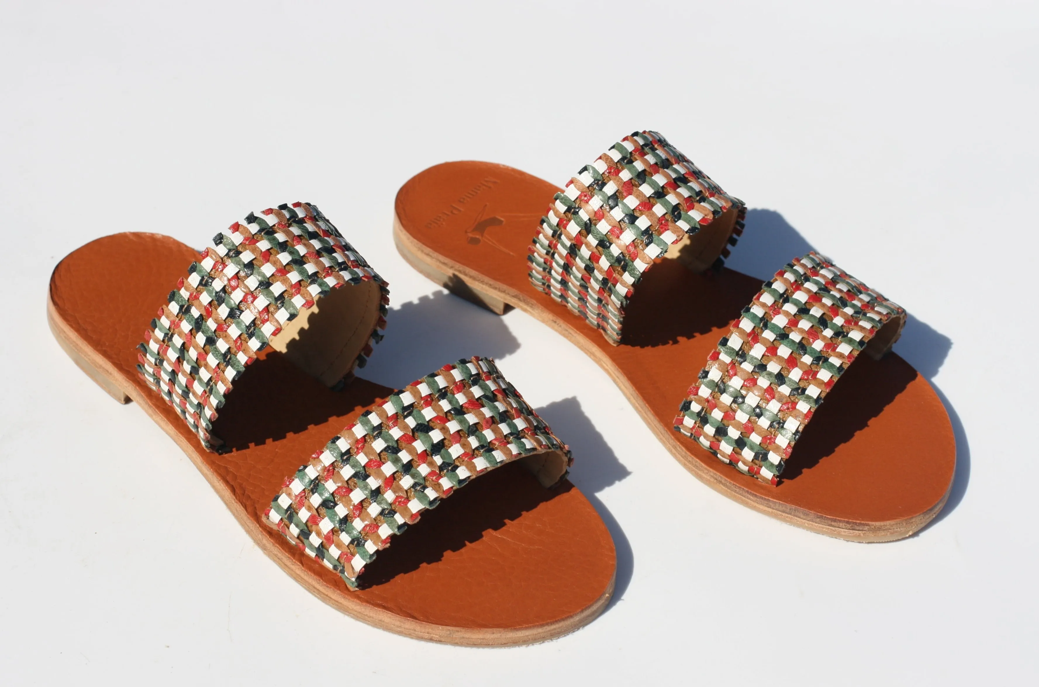 Carlotta - Camel Sole - Two-Strap Sandals
