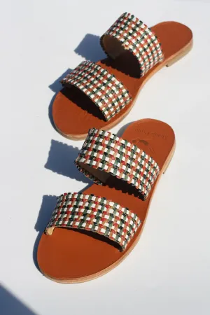 Carlotta - Camel Sole - Two-Strap Sandals