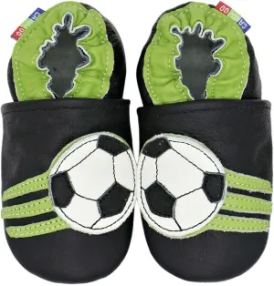 Carozoo Boys Girls Slippers Leather Soft Sole Indoor Shoes Socks Car Truck Dragon Shark Flowers 6-7 Years and 7-8 Years