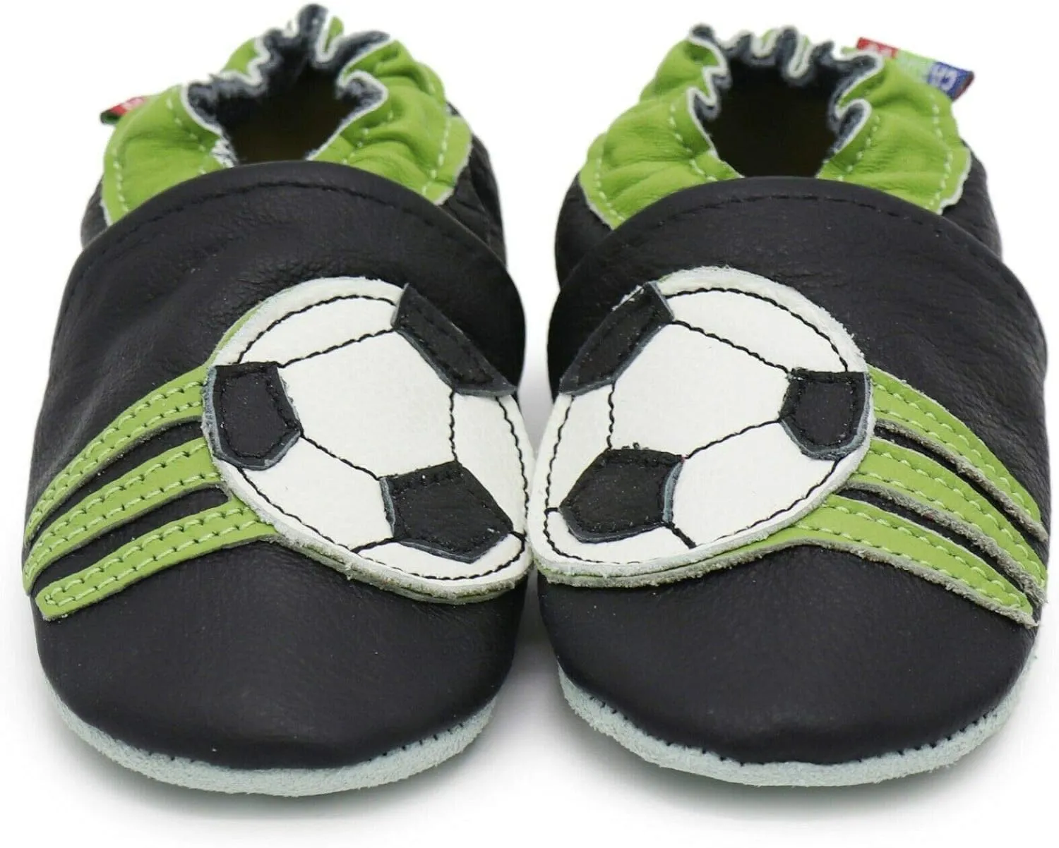 Carozoo Boys Girls Slippers Leather Soft Sole Indoor Shoes Socks Car Truck Dragon Shark Flowers 6-7 Years and 7-8 Years