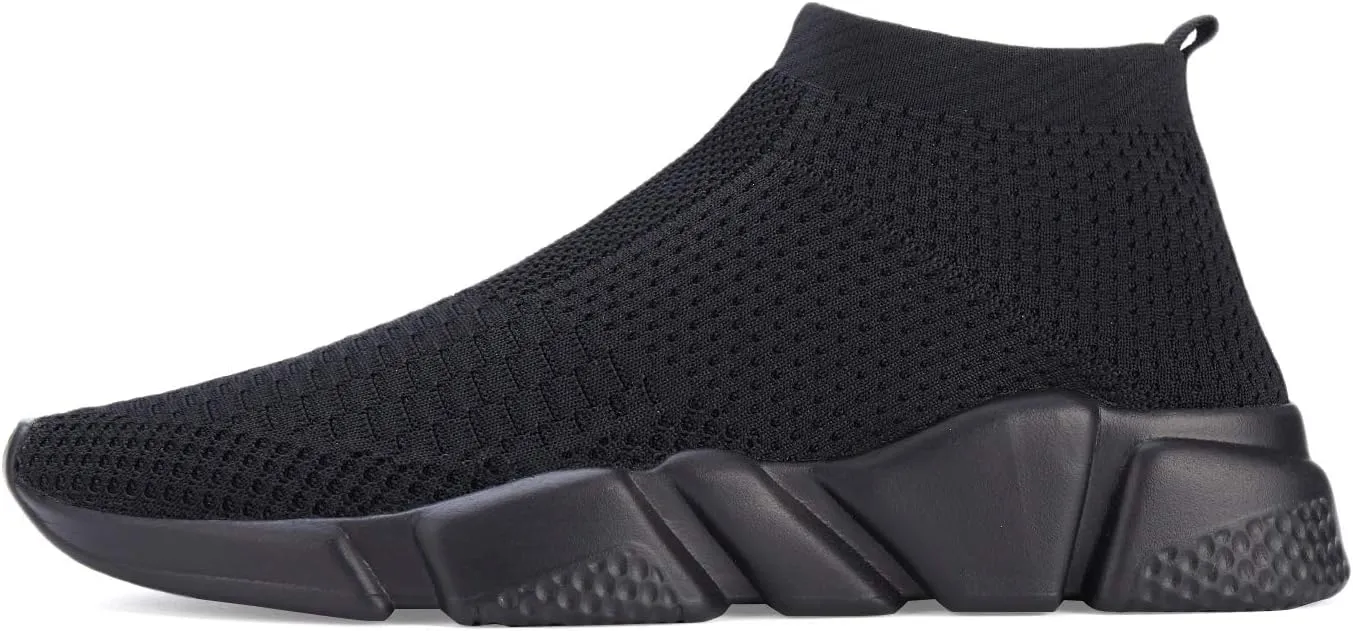 Casbeam Men's Running Knit Comfortable Lightweight Breathable Casual Sports Shoes Fashion Sneakers Slip-On Walking Shoes