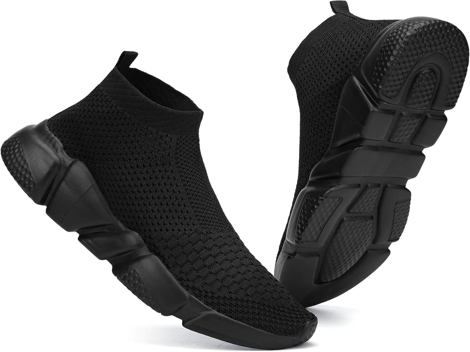 Casbeam Men's Running Knit Comfortable Lightweight Breathable Casual Sports Shoes Fashion Sneakers Slip-On Walking Shoes