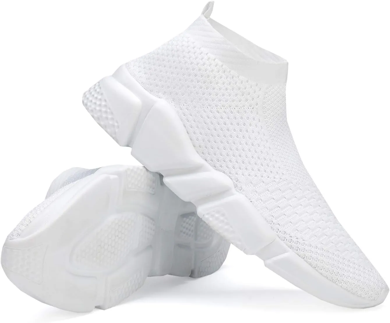 Casbeam Men's Running Knit Comfortable Lightweight Breathable Casual Sports Shoes Fashion Sneakers Slip-On Walking Shoes
