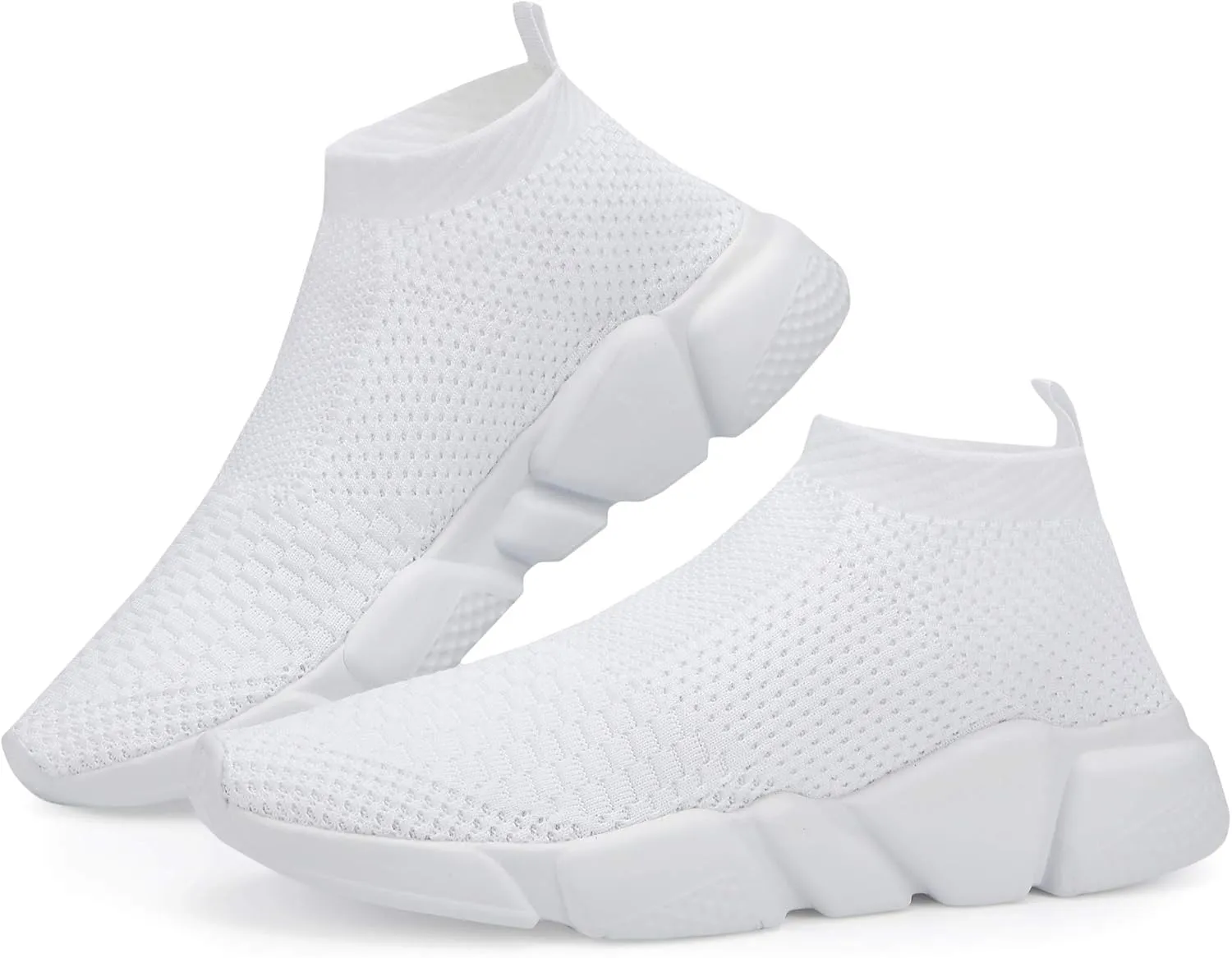 Casbeam Men's Running Knit Comfortable Lightweight Breathable Casual Sports Shoes Fashion Sneakers Slip-On Walking Shoes