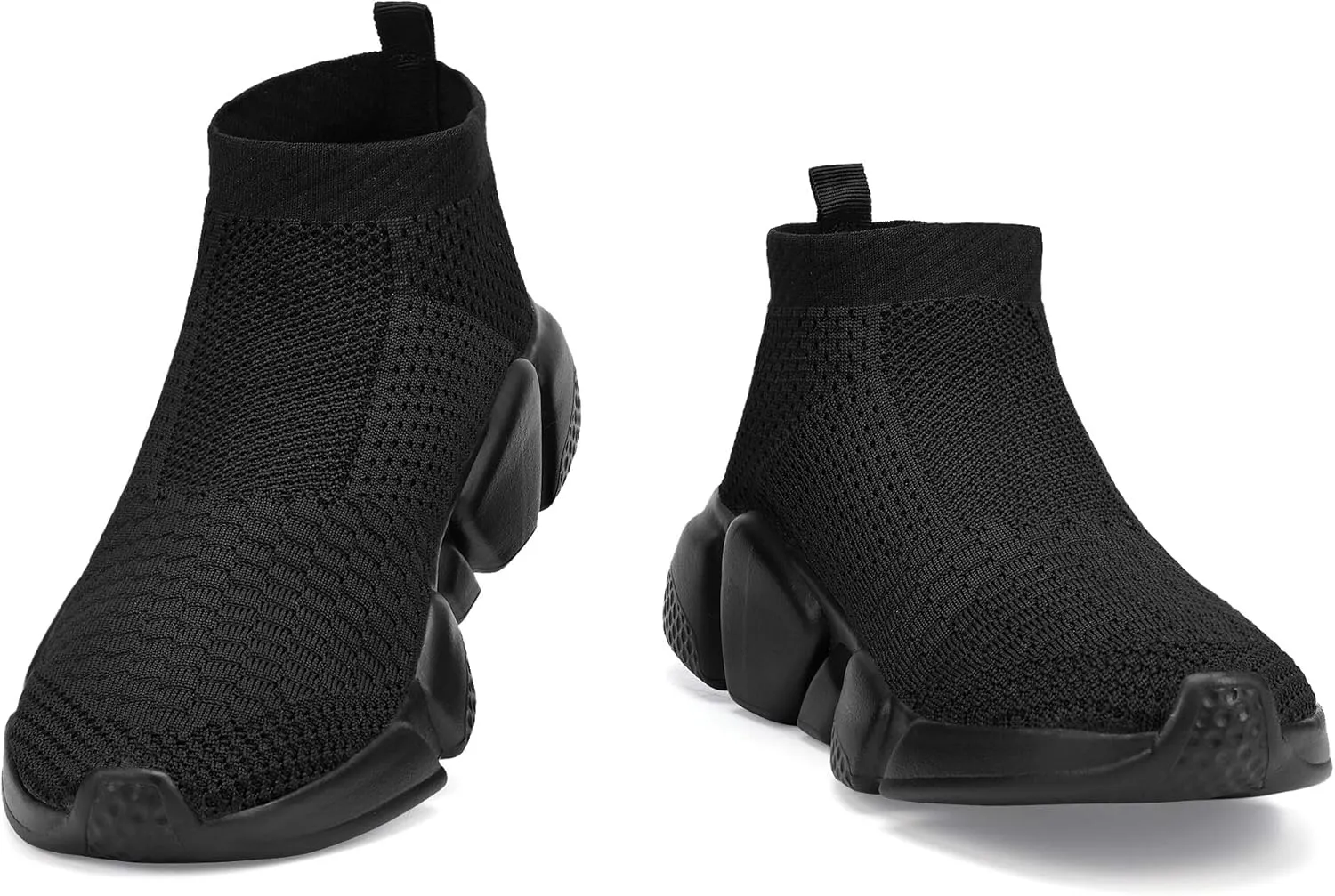 Casbeam Men's Running Knit Comfortable Lightweight Breathable Casual Sports Shoes Fashion Sneakers Slip-On Walking Shoes