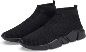 Casbeam Men's Running Knit Comfortable Lightweight Breathable Casual Sports Shoes Fashion Sneakers Slip-On Walking Shoes