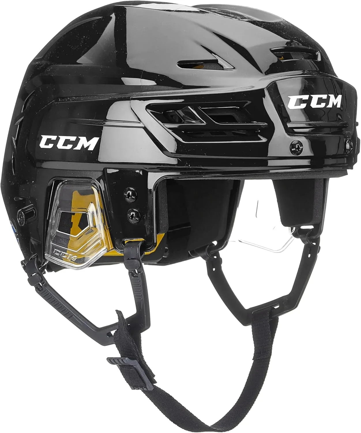 CCM Tacks 210 Hockey Helmet (Black, Medium)