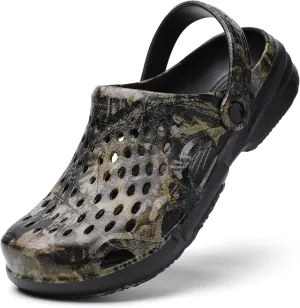 CERYTHRINA Mens Garden Clogs Lightweight Breathable Slip on Sandals Fashions Pool Beach Shoes Non Slip Home Clogs Slippers