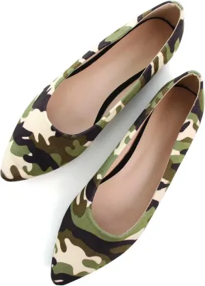 ChaiRong Zhou Women Pointed Toe Ballets Flats Comfort Slip On Walking Shoes for Driving
