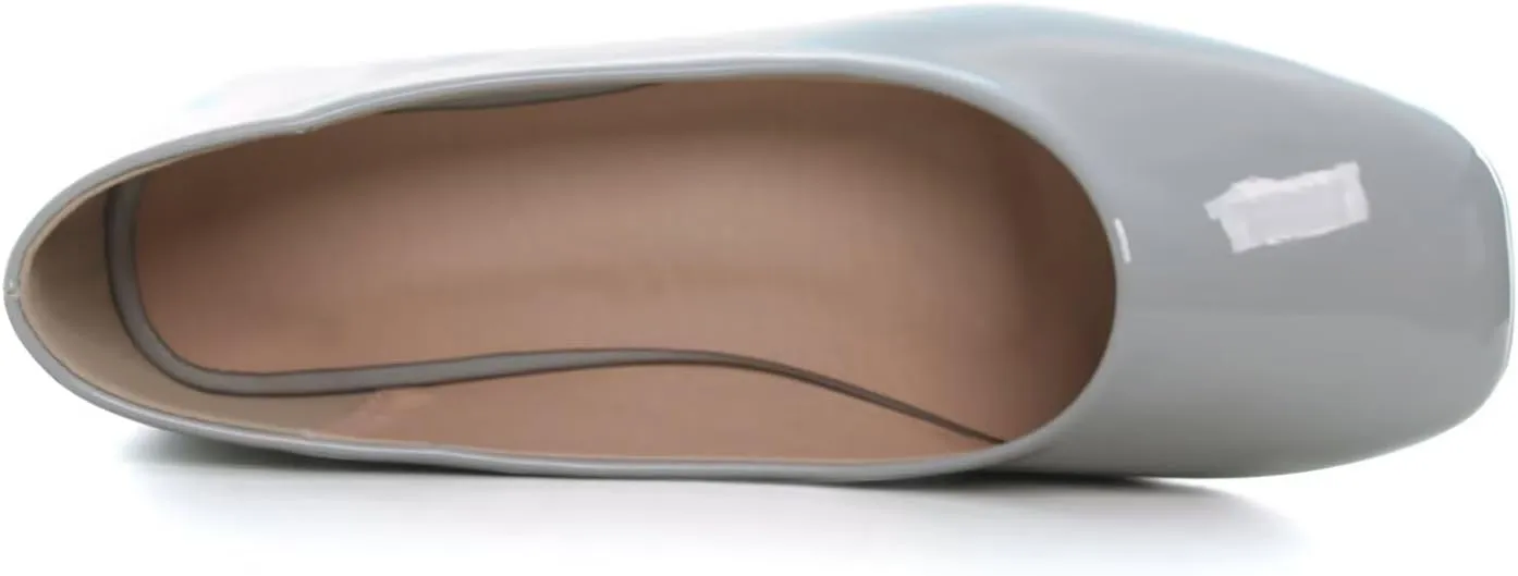 ChaiRong Zhou Women Square Toe Ballets Flats Comfort Slip On Walking Shoes for Driving