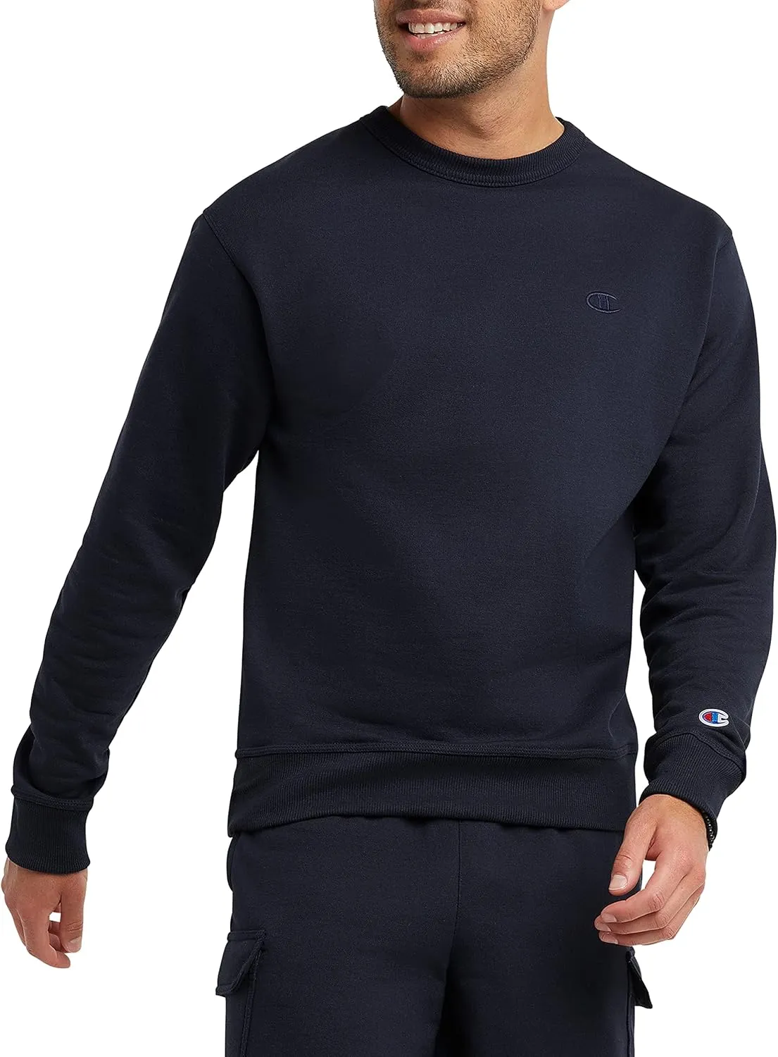 Champion Men's Crewneck, Powerblend Fleece Sweatshirt, Crewneck Sweatshirts (Reg. Or Big & Tall)