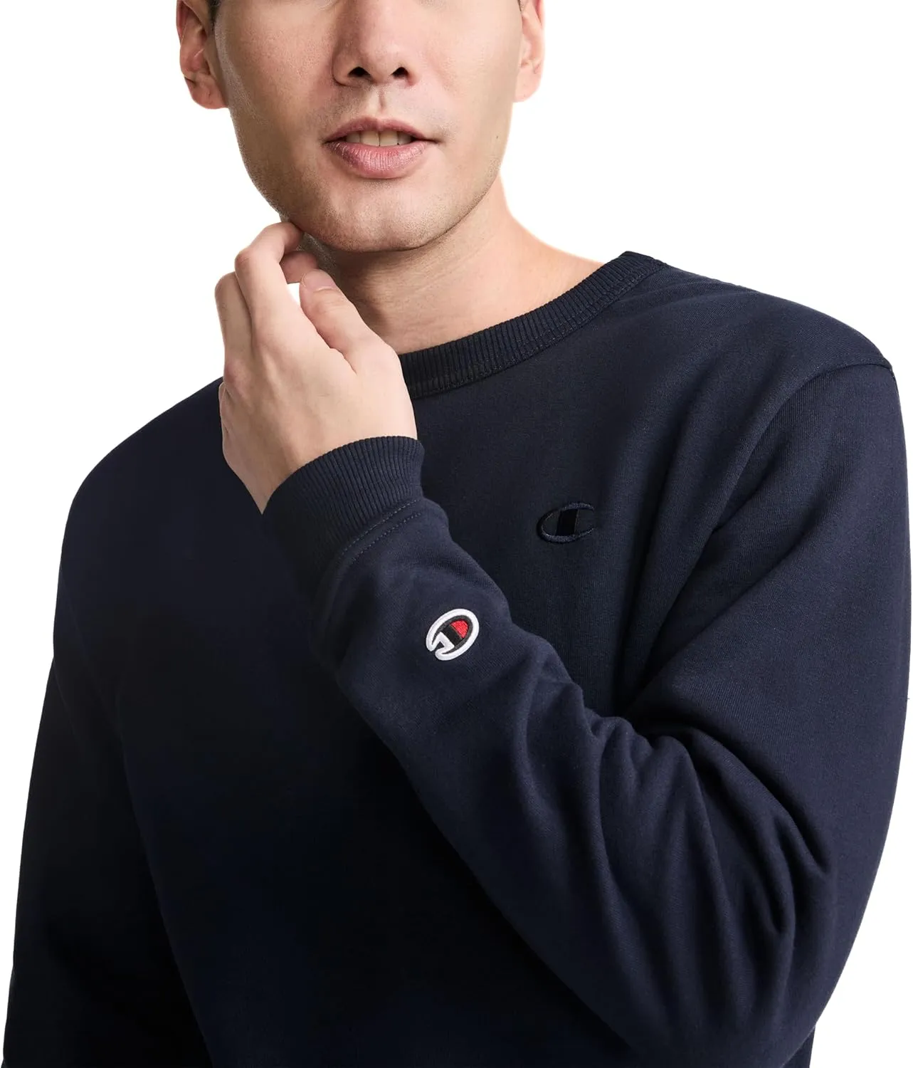 Champion Men's Crewneck, Powerblend Fleece Sweatshirt, Crewneck Sweatshirts (Reg. Or Big & Tall)