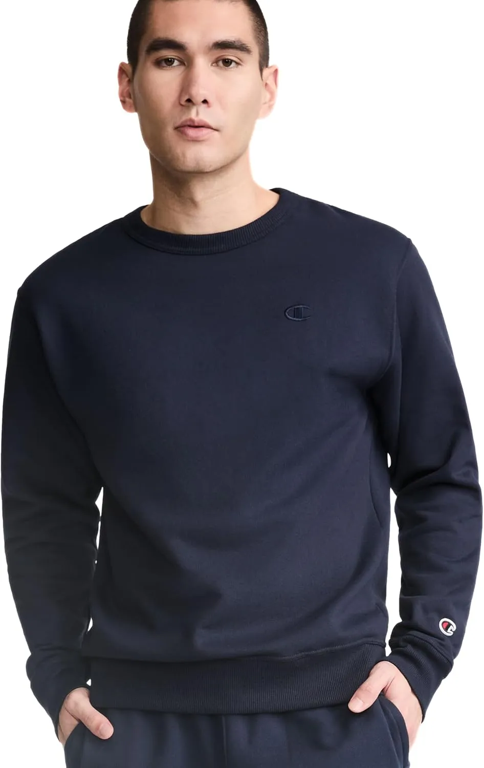 Champion Men's Crewneck, Powerblend Fleece Sweatshirt, Crewneck Sweatshirts (Reg. Or Big & Tall)