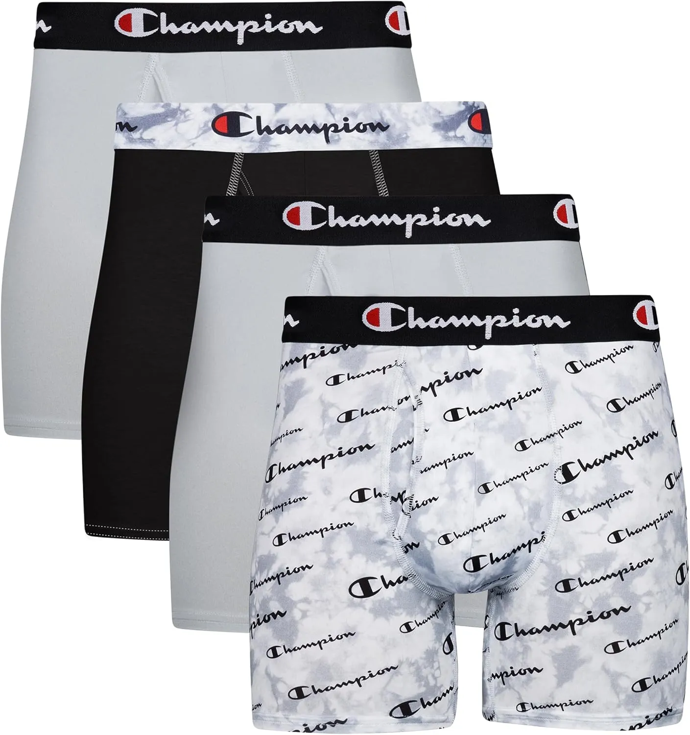 Champion Men's Underwear Boxer Briefs, Total Support Pouch, Assorted 3-Pack