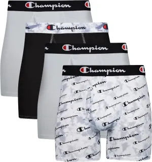 Champion Men's Underwear Boxer Briefs, Total Support Pouch, Assorted 3-Pack