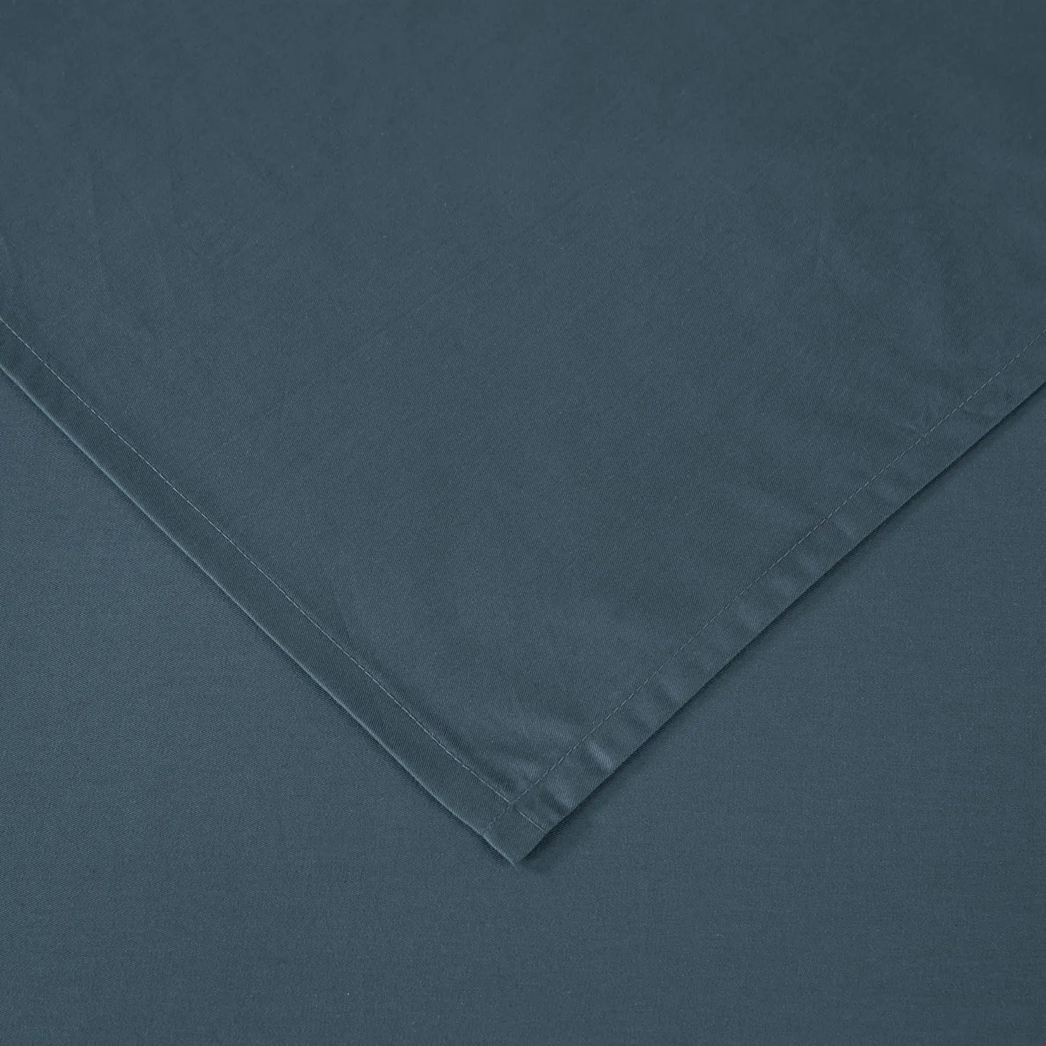 Chezmoi Collection Solid China Blue 250TC 100% Cotton Twill Bed Sheet Set King Size, 4-Piece Luxury Soft Breathable Smooth 16-Inches Deep Pocket Sheets and Pillowcases Set