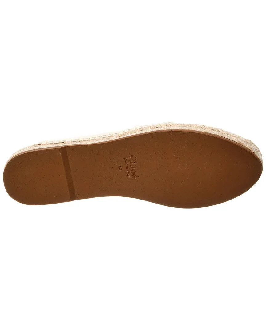 Chloé Piia Flat Leather Espadrille