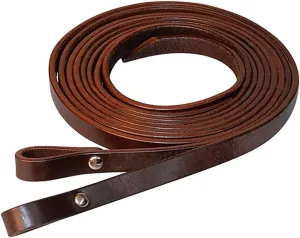Circle Y Chicago Screw Smooth Leather Split Horse Reins - 5/8" Wide, 7' Long