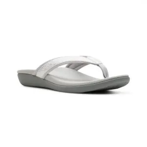 Clarks Women's Brio Sol White Snake 26150836