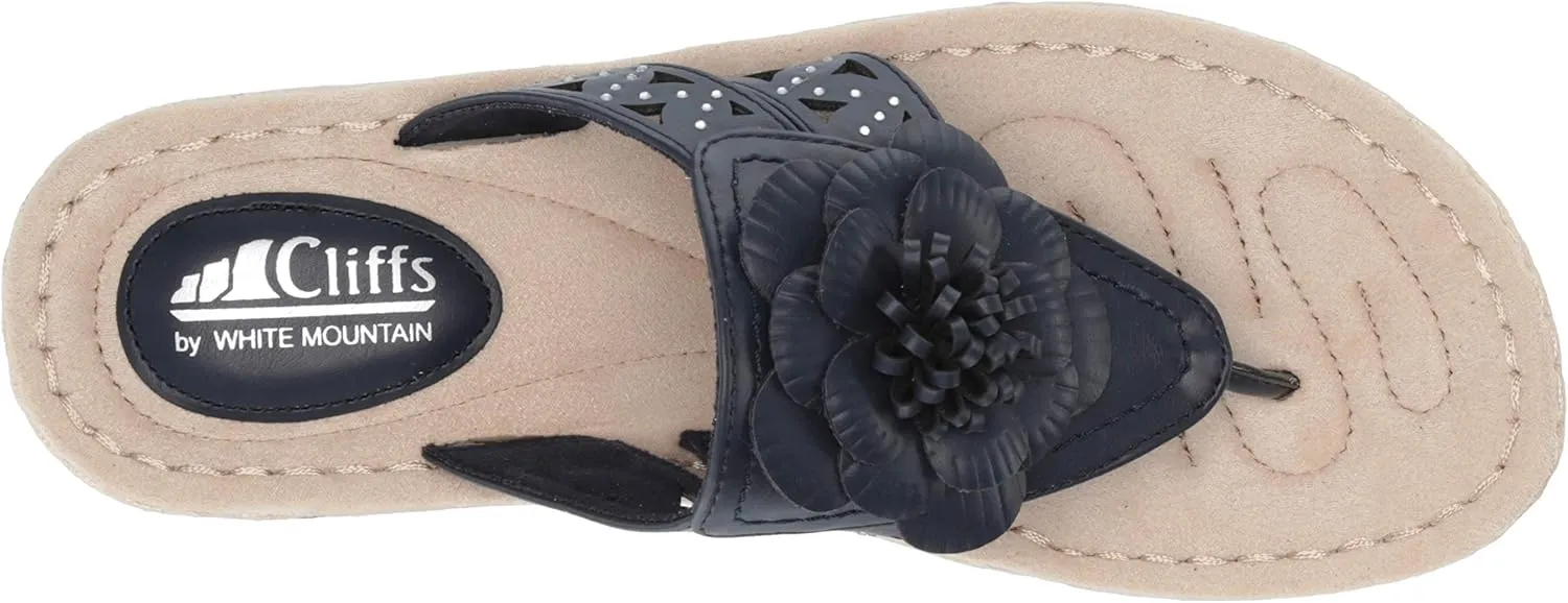 CLIFFS BY WHITE MOUNTAIN Women's Cynthia Wedge Sandal