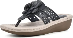 CLIFFS BY WHITE MOUNTAIN Women's Cynthia Wedge Sandal