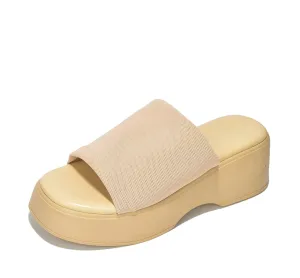 Cloud KINGS Sandals Foam Trustworthy service OF Lightweight Chunky Wedge Women KK Heels  Memory Shoes PAIR Mule Wedges Fabric Fitted Slides One-touch operation Platform Slipper Sandals