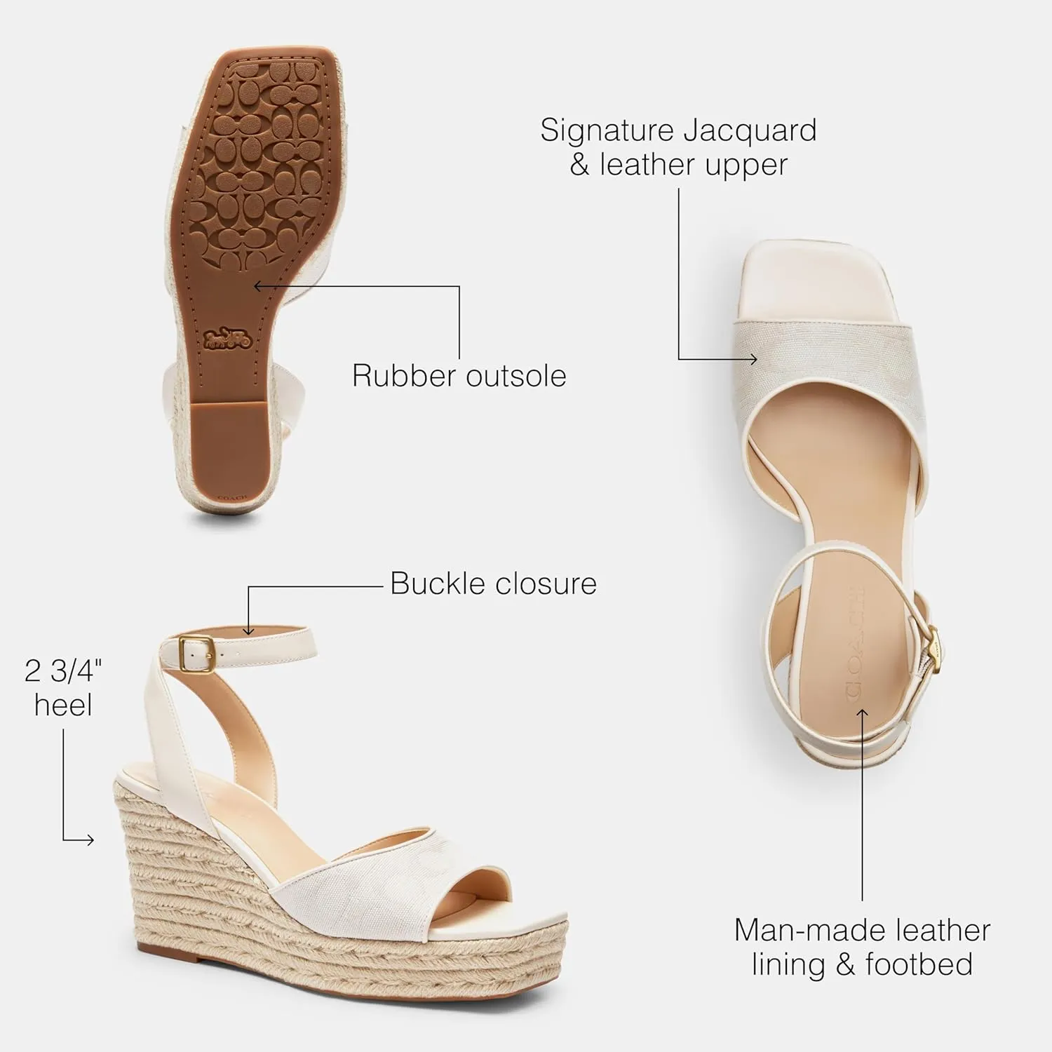 Coach Women's Espadrille Wedge Platform