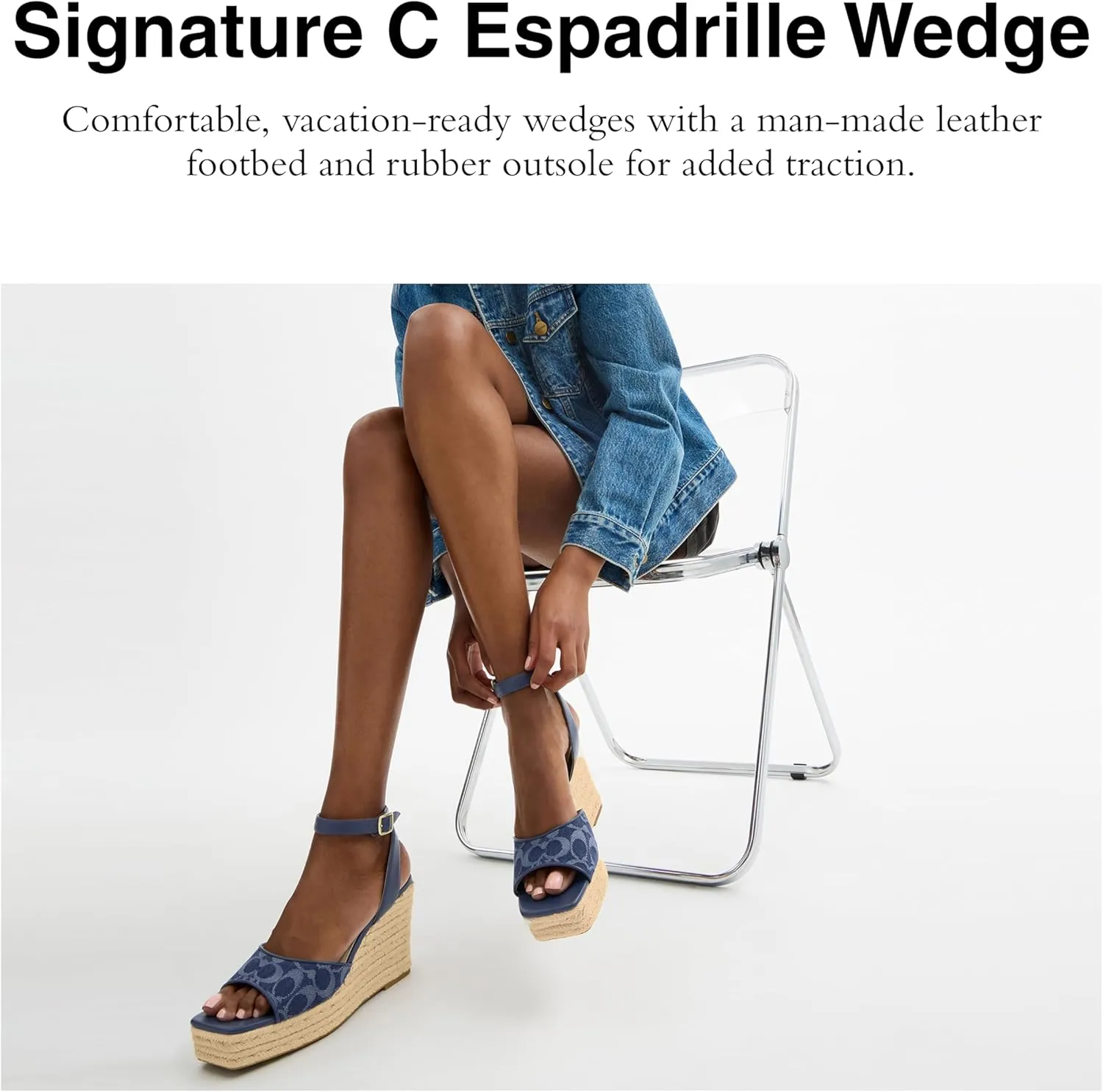 Coach Women's Espadrille Wedge Platform
