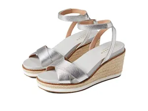 Cole Haan Cloudfeel Espadrille Wedge Sandal 75 mm Silver 5 B (M)