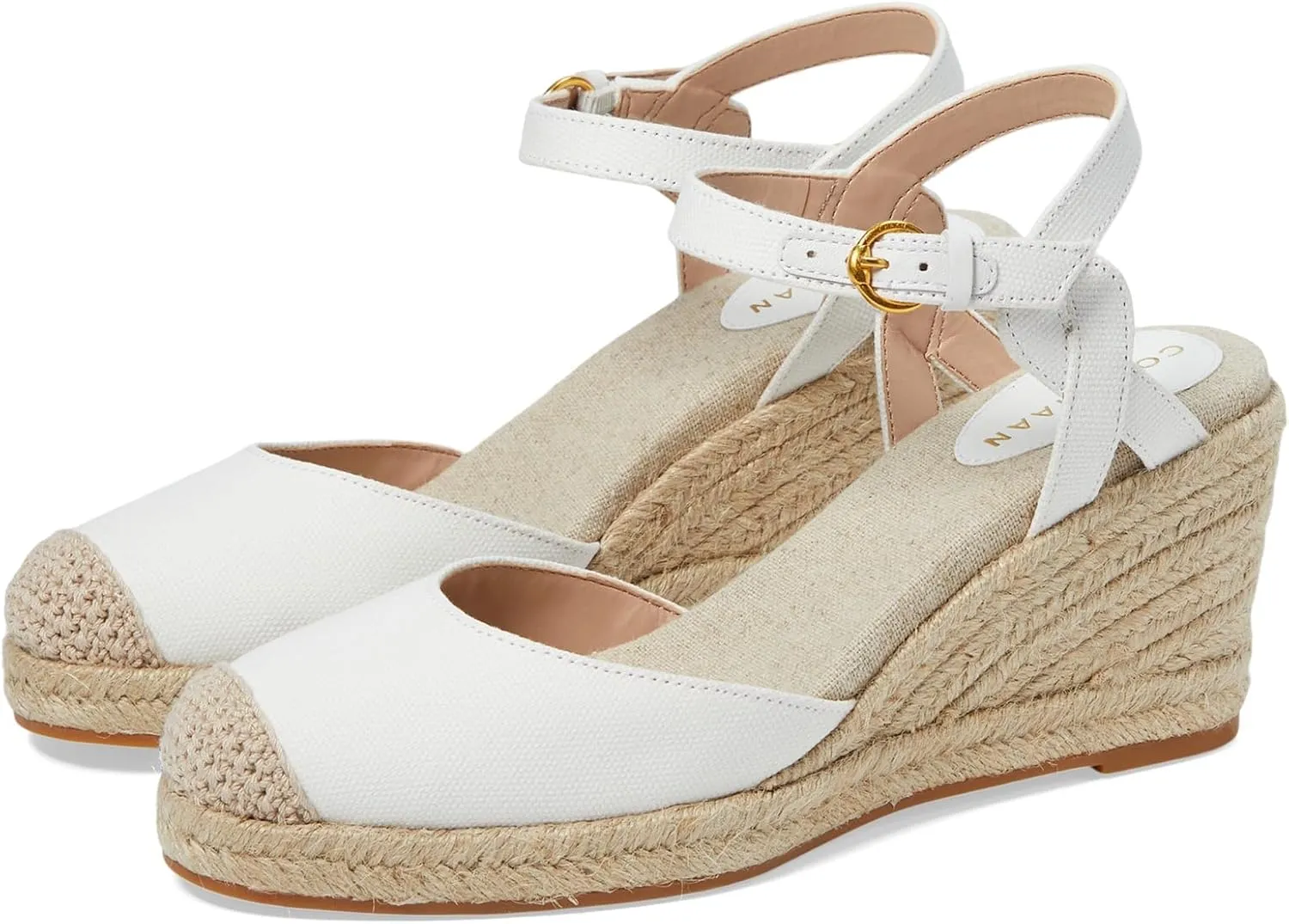 Cole Haan Women's Cloudfeel Espadrille Wedge II Sandal, 80mm