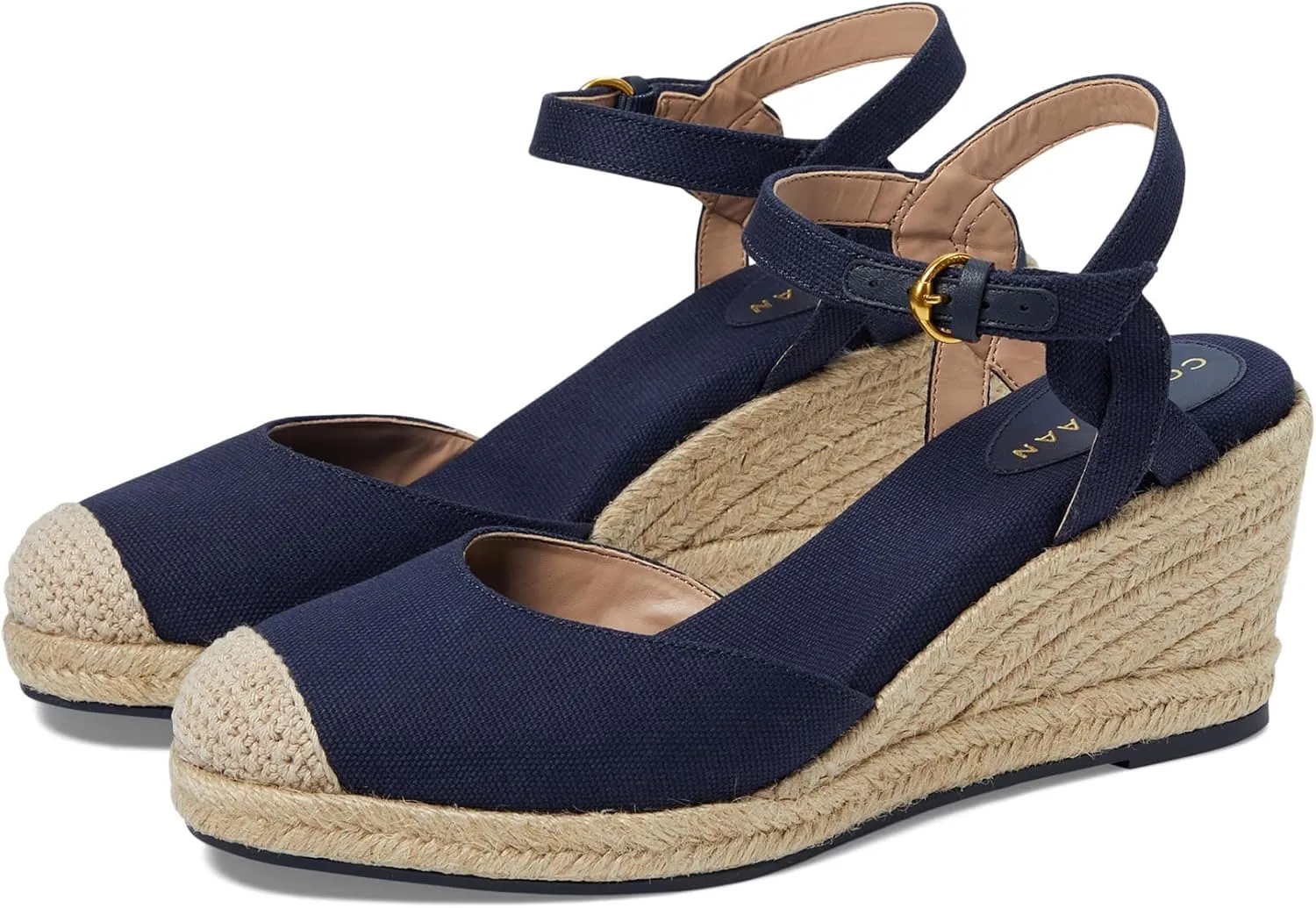 Cole Haan Women's Cloudfeel Espadrille Wedge II Sandal, 80mm