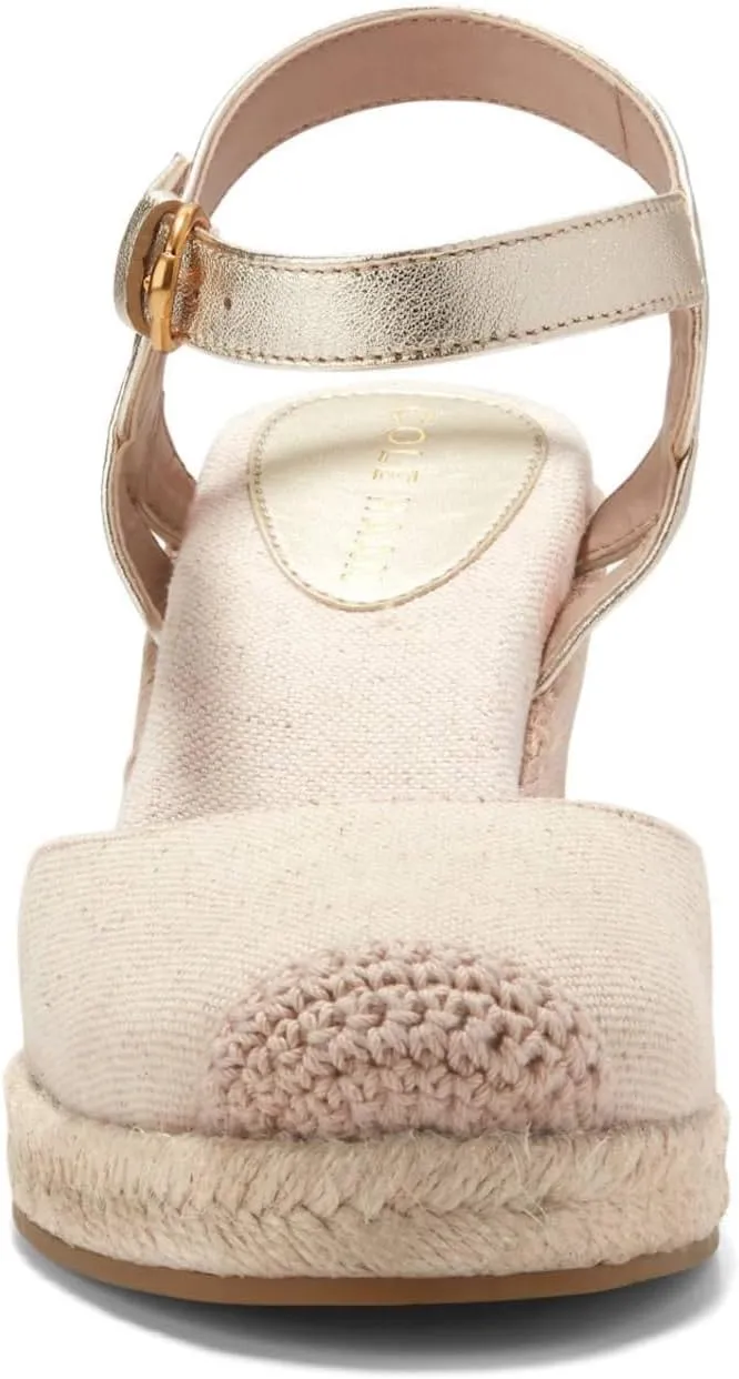 Cole Haan Women's Cloudfeel Espadrille Wedge II Sandal, 80mm