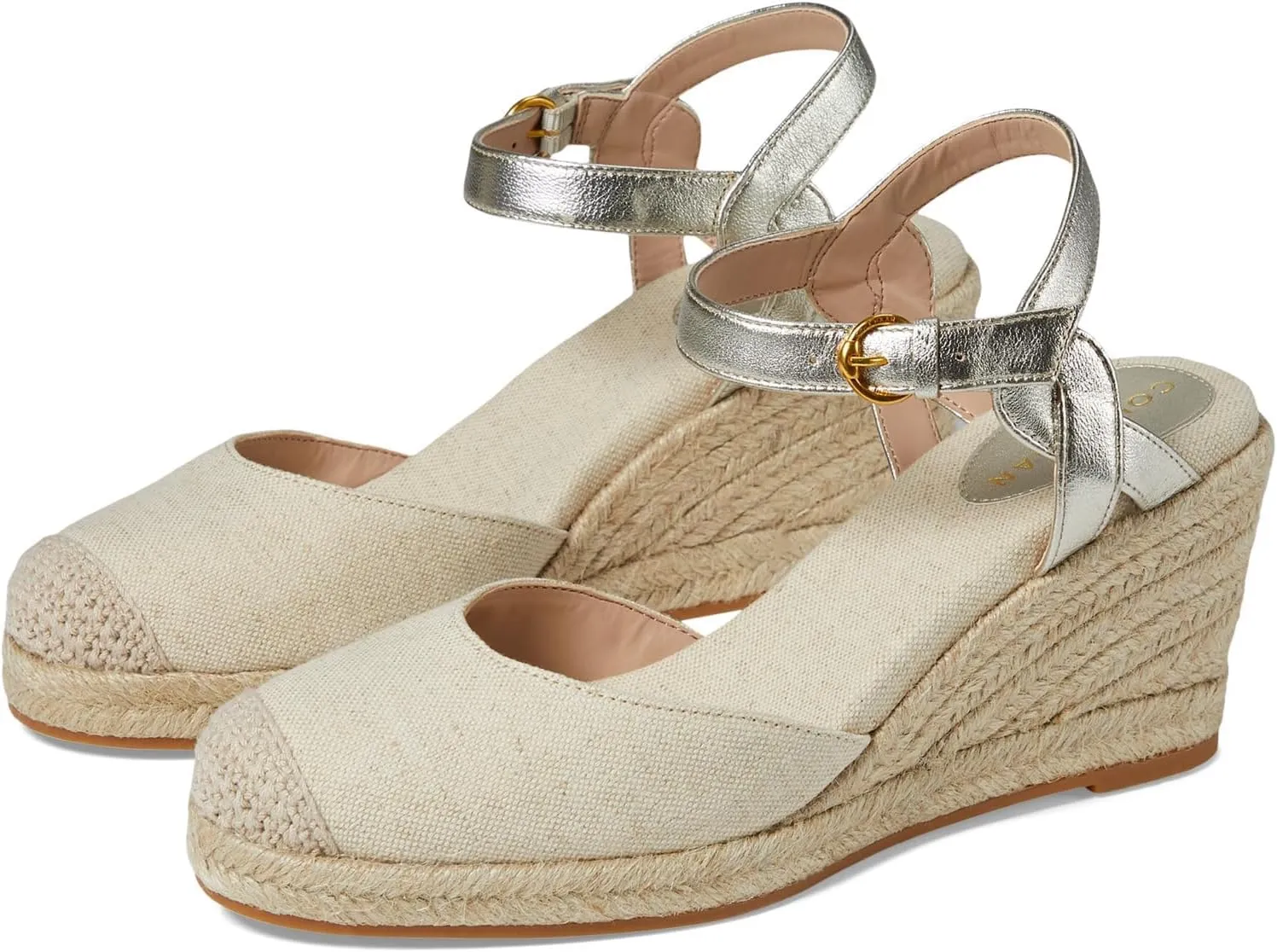 Cole Haan Women's Cloudfeel Espadrille Wedge II Sandal, 80mm