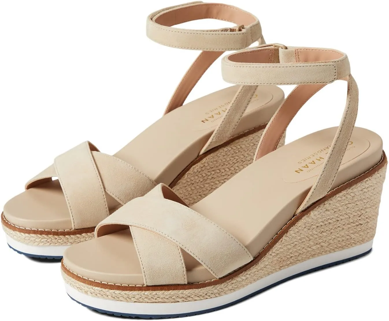 Cole Haan Women's Cloudfeel Espadrille Wedge Sandal 75 Mm