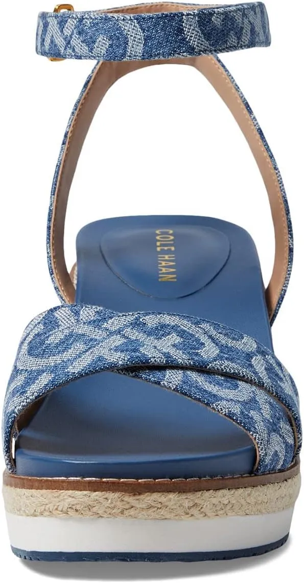Cole Haan Women's Cloudfeel Espadrille Wedge Sandal 75 Mm