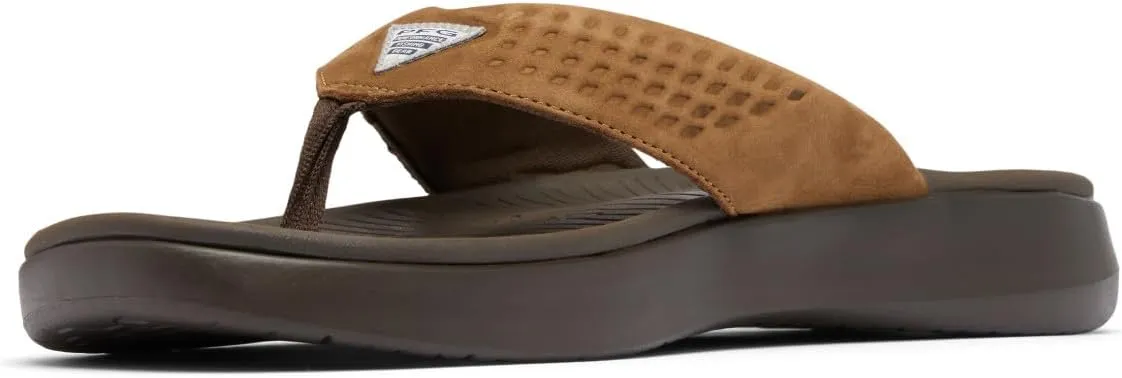 Columbia Men's PFG Boatside Flip Lea Sandal