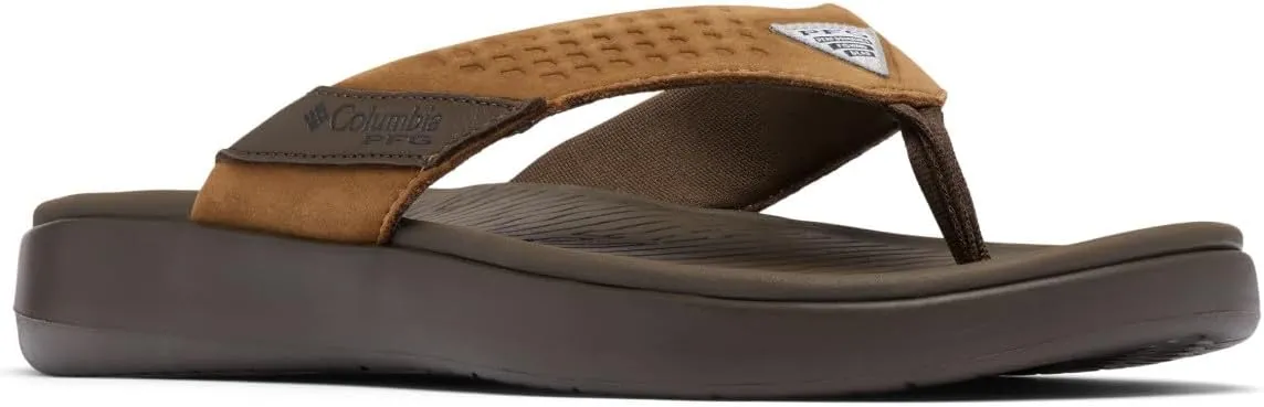 Columbia Men's PFG Boatside Flip Lea Sandal