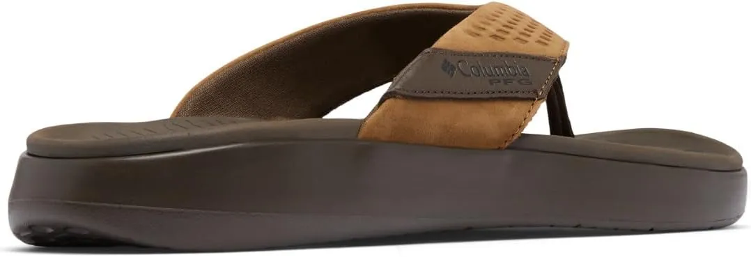 Columbia Men's PFG Boatside Flip Lea Sandal