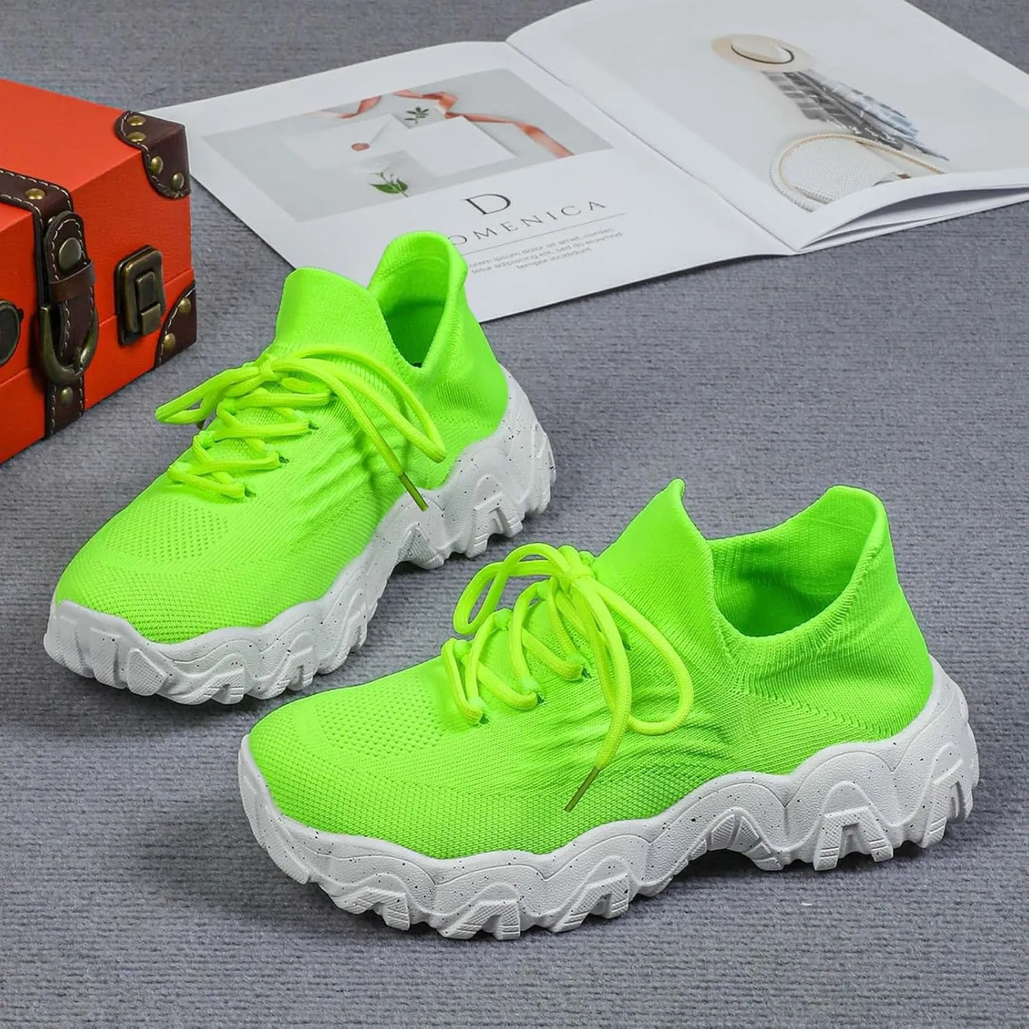 Comfortwear Ortho Shoes for Women Woven Breathable Soft Sole Slip on Walking Shoes with Arch Support Daily Commuting Shoes