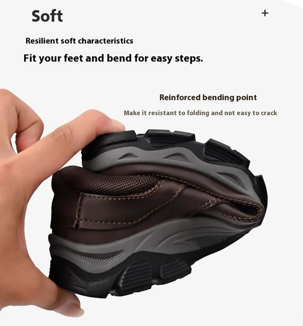 Comfymore Shoes for Men, Lightweight Breathable Slip-On Loafers, Orthopedic Walking Shoes