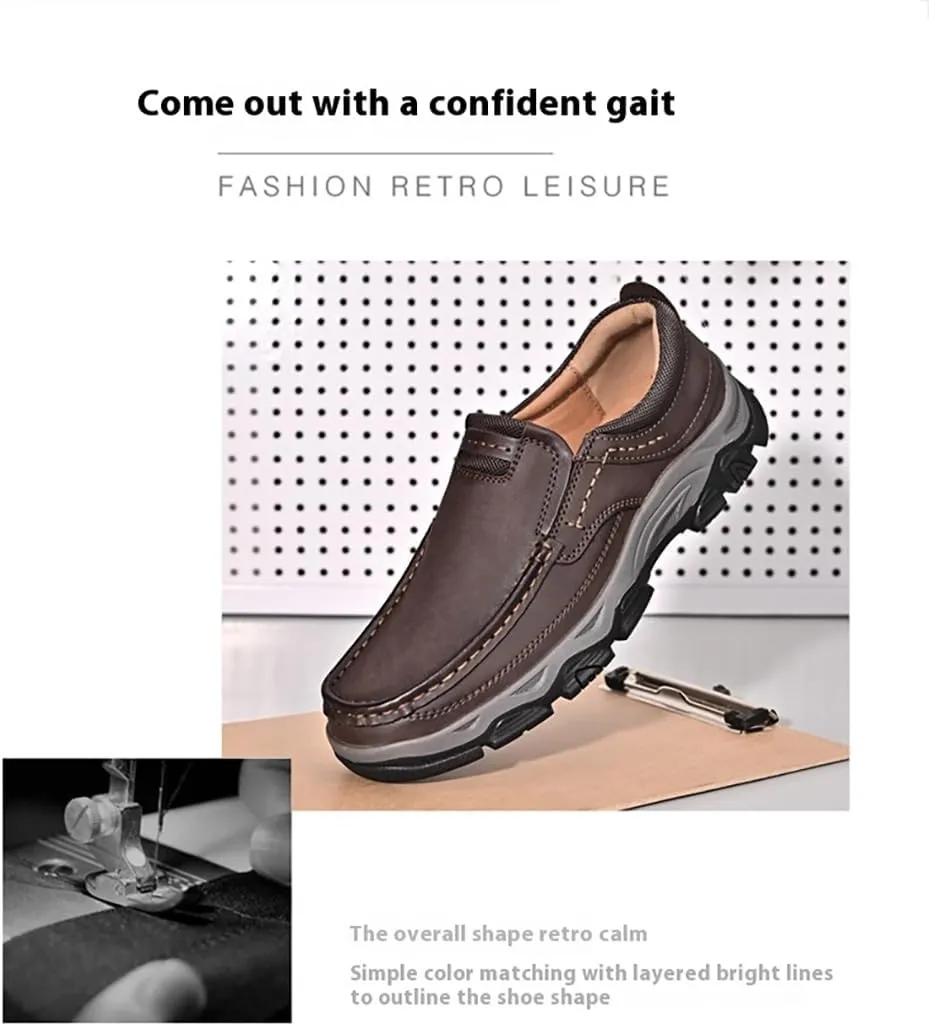 Comfymore Shoes for Men, Lightweight Breathable Slip-On Loafers, Orthopedic Walking Shoes