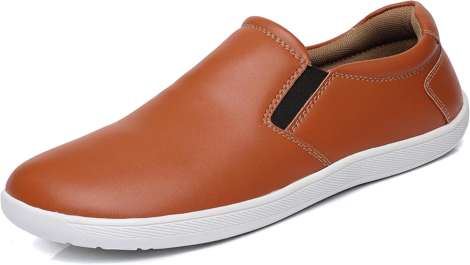 COSIDRAM Men's Casual Loafers Comfort Wide Toe Soft Daily Walking Sneakers Classic Slip On Shoes