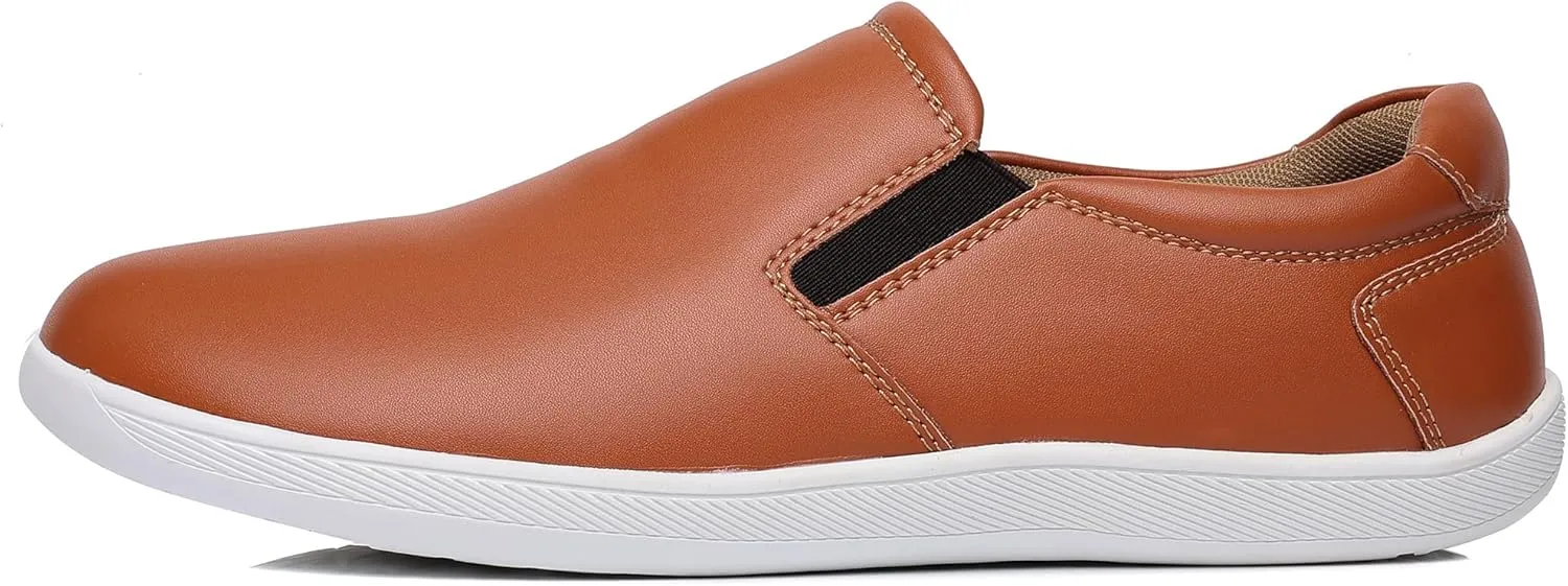COSIDRAM Men's Casual Loafers Comfort Wide Toe Soft Daily Walking Sneakers Classic Slip On Shoes