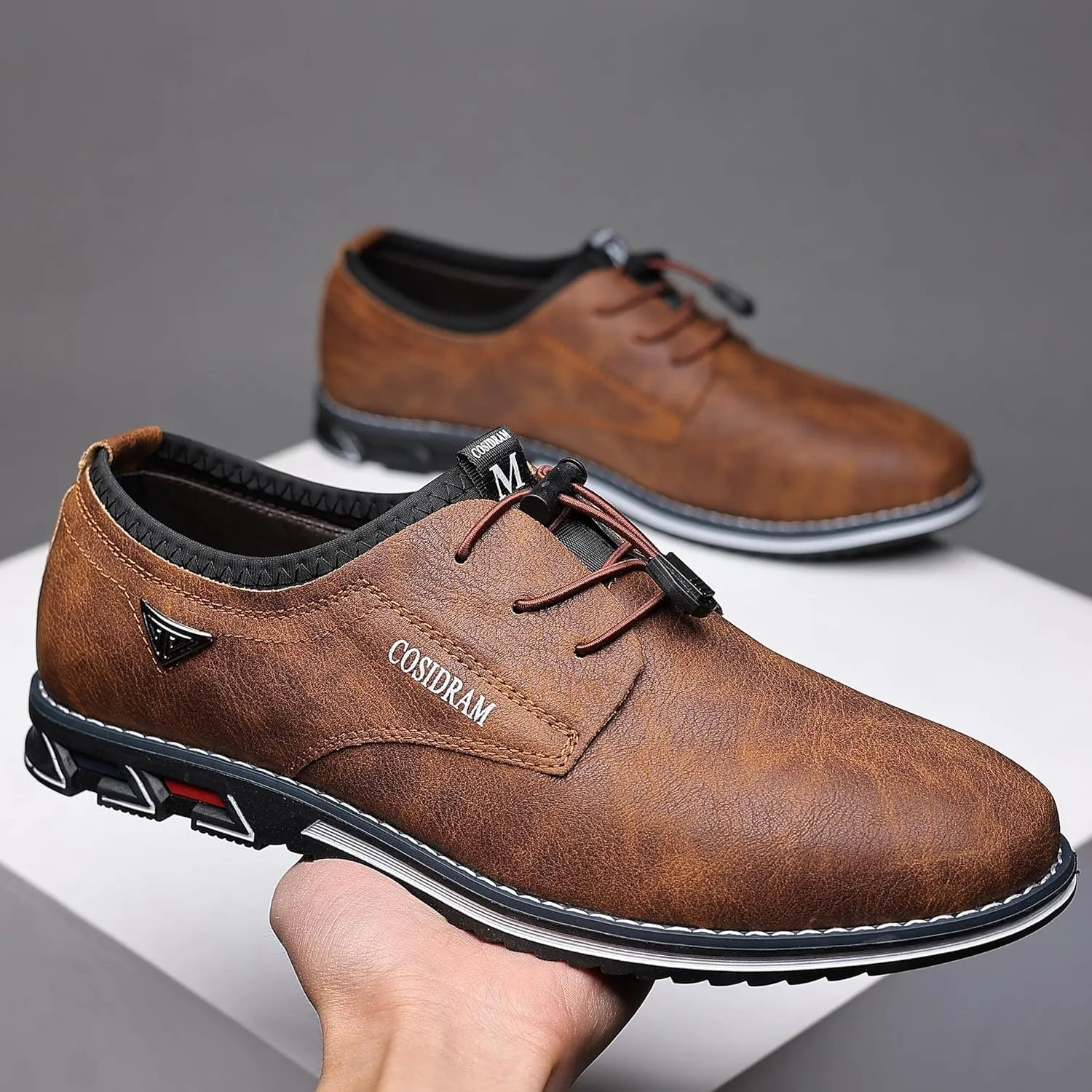 COSIDRAM Mens Casual Shoes Business Slip-on Shoes Comfort Fashion Office Shoes for Male