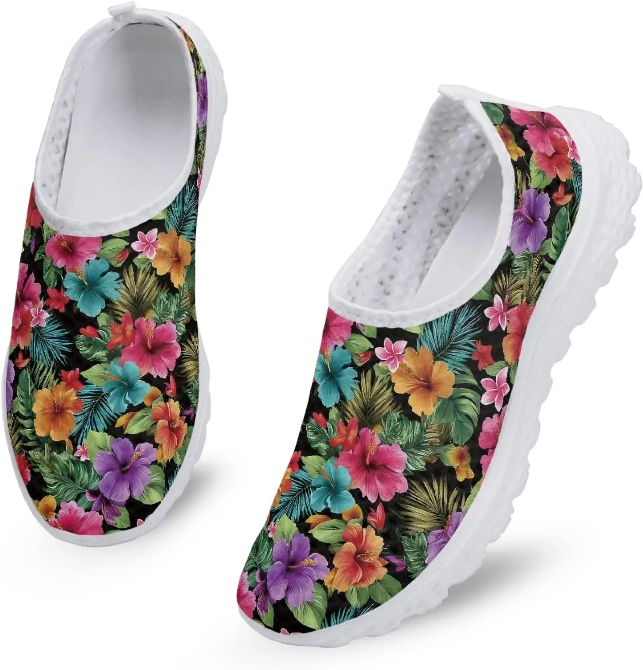 Cumagical Running Shoes Breathable Midsole Womens Slip On Sneakers
