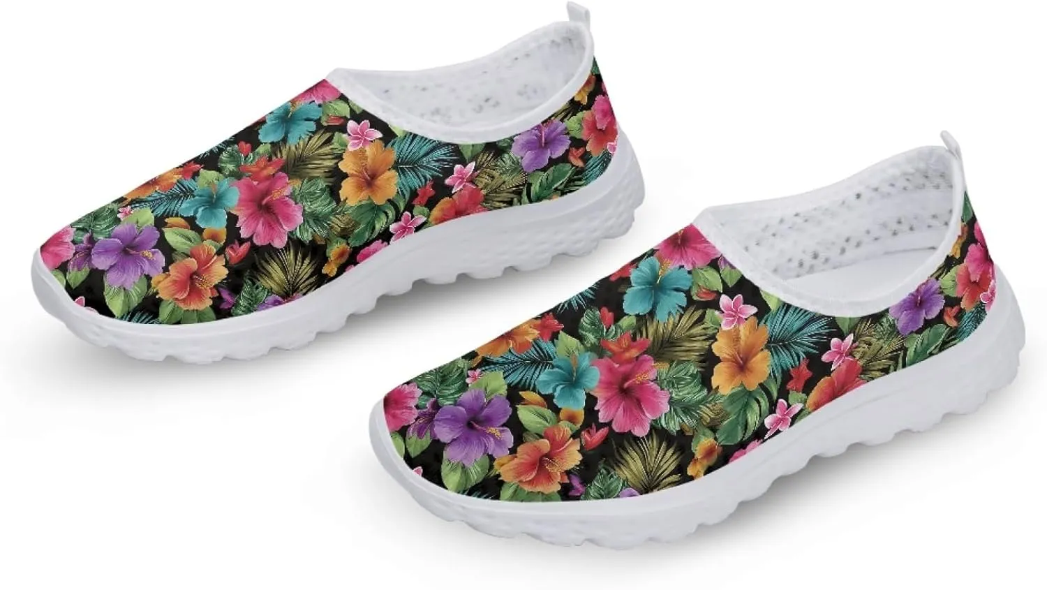 Cumagical Running Shoes Breathable Midsole Womens Slip On Sneakers
