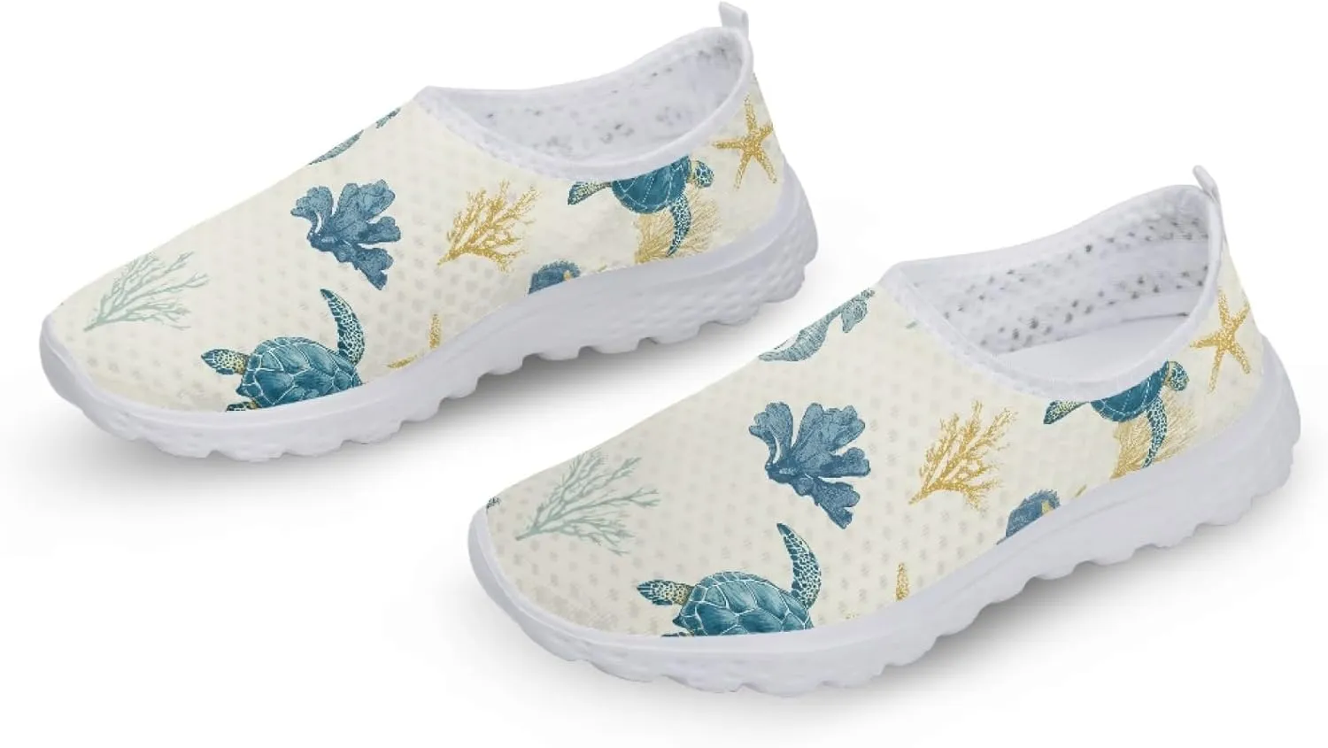 Cumagical Shoes Mesh Quick Drain Design Mens Casual Slip On Shoes