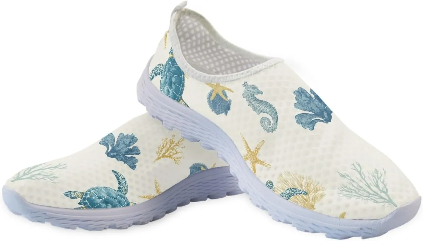 Cumagical Shoes Mesh Quick Drain Design Mens Casual Slip On Shoes