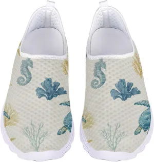 Cumagical Shoes Mesh Quick Drain Design Mens Casual Slip On Shoes