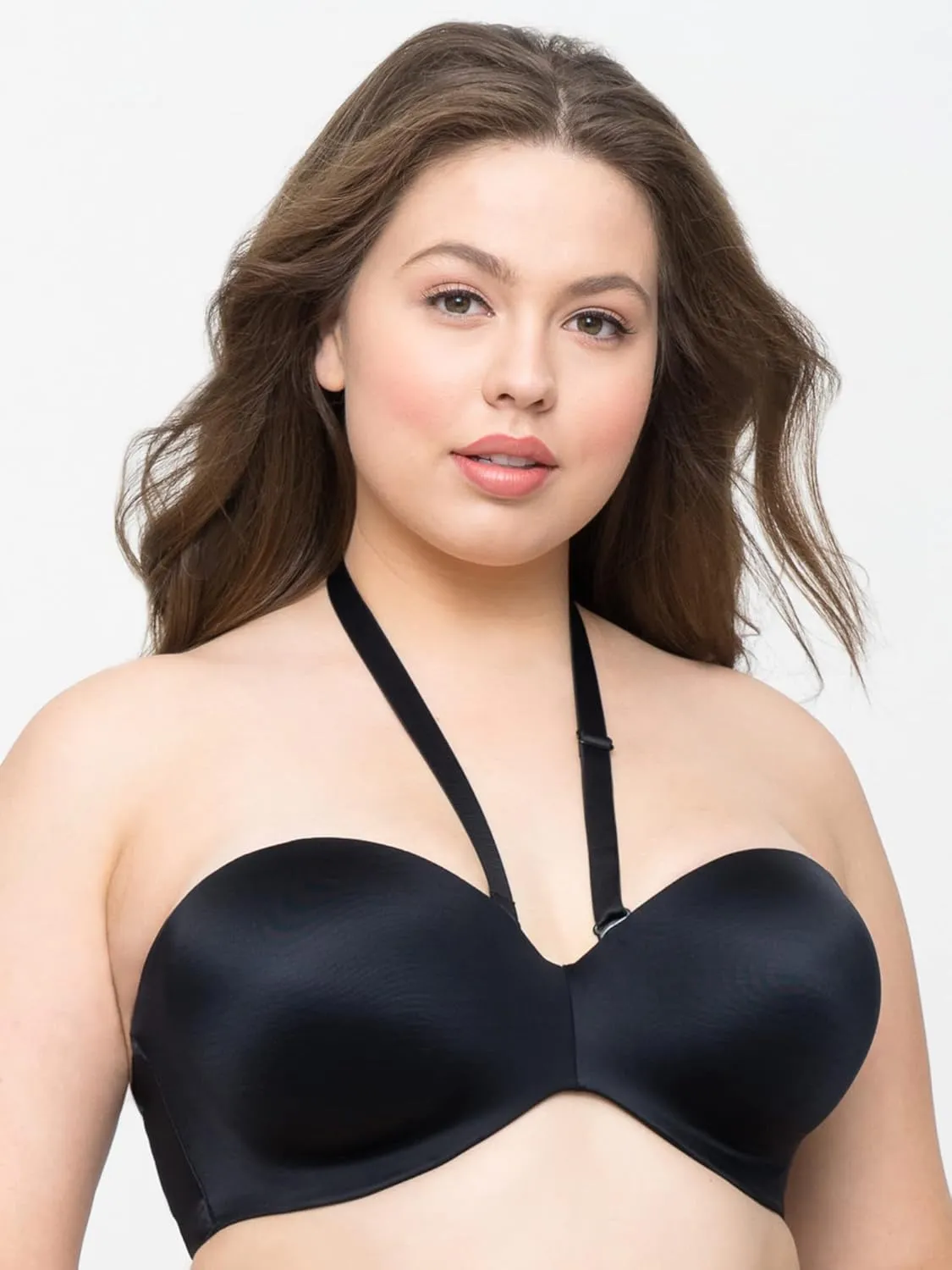 Curvy Couture Women's Smooth Strapless Multi-Way Bra
